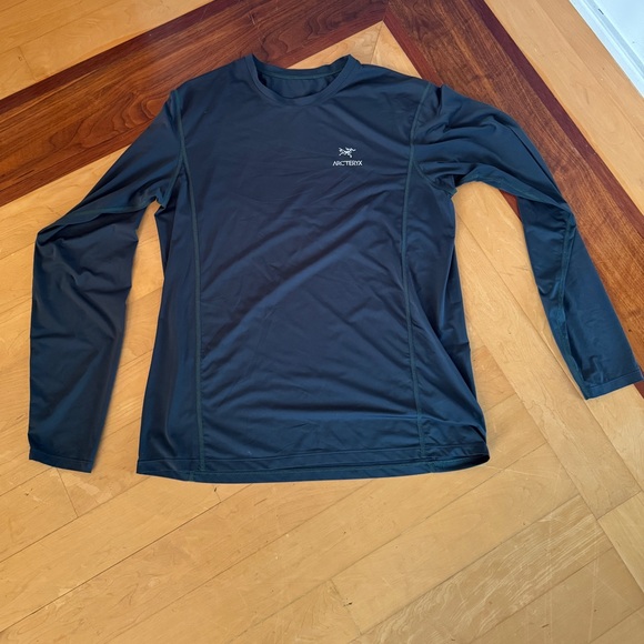Arc'teryx Men's Forest Green Long Sleeve T / Base Layer - Picture 1 of 4
